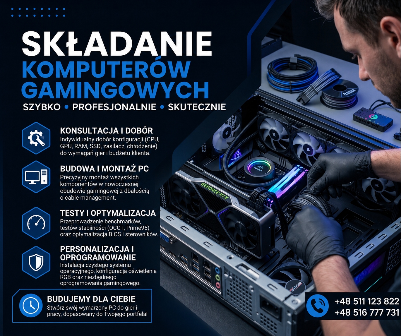 Składanie, optymalizacja komputerów Gamingowych